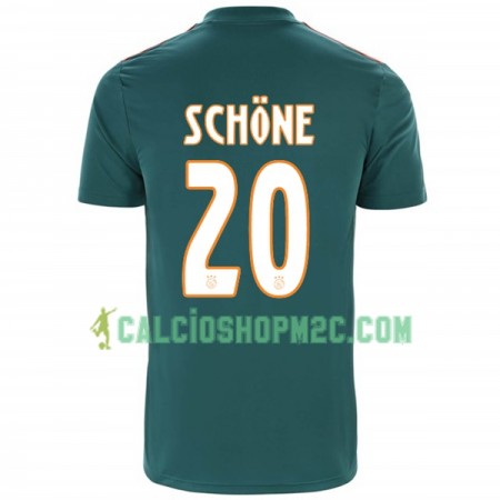 Ajax Amsterdam Lasse Schöne 20 Maglia Trasferta 2019/2020 Manica Corta